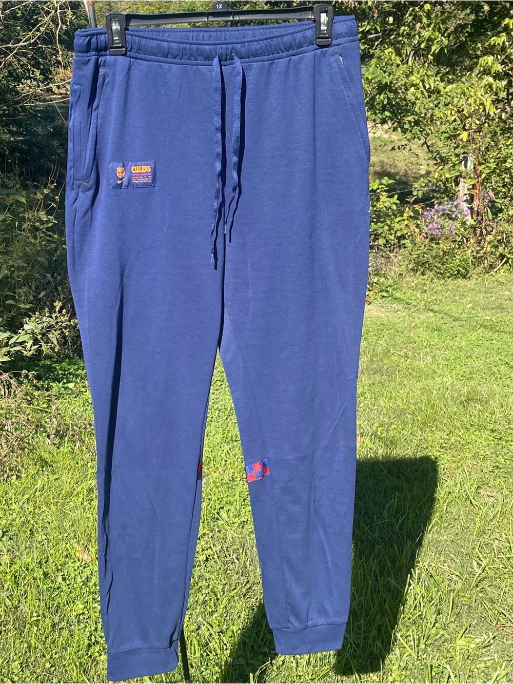 Nike FC Barcelona Travel Fleece Pants Men's XXL Blue Culers